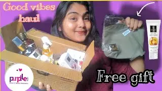 Good vibes Skincare haul | Purplle haul | free gift 🎁