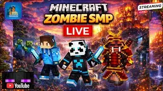 ZOMBIE SMP LIVE 🔴 | Survival With Friends in Minecraft Bedrock | Beast Ashu YT