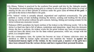 LECTURE ONE ||2ND SEMESTER AFS 102, 2022/2023 ||SOME NEGATIVE CULTURAL PRACTICES ||AFRICAN STUDIES||