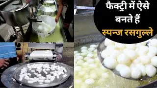 Sponge Rasgulla Factory Visit: Bikaner फैक्ट्री में ऐसे बनते हैं रसगुल्ले, चमचम, राजभोग Kosh Kitchen