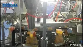 Rotary zipper doybag doypack filling sealing packing machine for nuts snacks