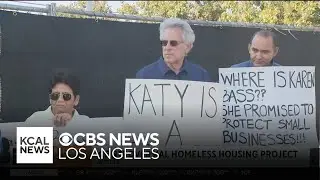 West LA businesses, homeowners protest homeless housing development