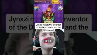 Jynxzi встречает изобретателя режима драфта и карты майнера #jynxzi #clashroyale #майнер #изобрет...