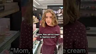 They sell ICE CREAM at SEPHORA?! #sephora #shopping #haul #trending #funny