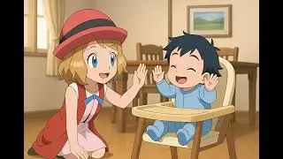 Ai Serena in a timeline where ash was born her brother 
