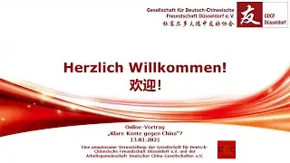 Online Vortrag: Klare Kante Gegen China?