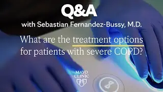 What are the treatment options for patients with severe COPD?