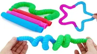 Playing Pop tubes | DIY Creation and Crunchy POPs | Creating ASMR Crunchy POPs TUBES | Video 160