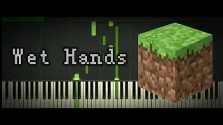 C418 - Wet Hands - Minecraft volume Alpha | Synthesia Piano Tutorial 