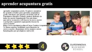 aprender acupuntura gratis