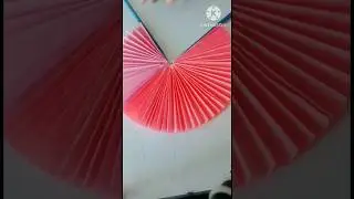 Beautiful paper fan craft #viral #shorts #diy #trending