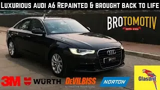 Ultimate Paint Finishing on AUDI A6 | Luxury Car Repainting | Hindi | Brotomotiv