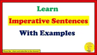Imperative Sentences| Imperative Sentences With Examples| S2LEARN