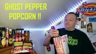 ghost pepper popcorn review+pepper sprayed in kitchen