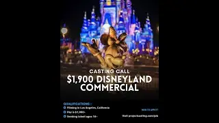 ✨ Casting Call Be Part of the Magic in a Disneyland Commercial! 🏰🎥