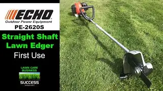 ECHO PE2620S Straight Shaft Lawn Edger First Use