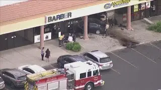 Car crashes into store near 107th Ave. and Grand Ave. in Sun City