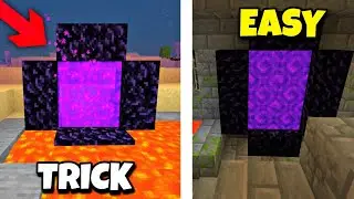 how to make a nether portal with lava and water