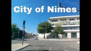 City of Nimes 4K- Driving- French region