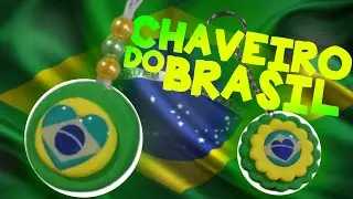 CHAVEIRO do BRASIL de BISCUIT - Aprenda a fazer!