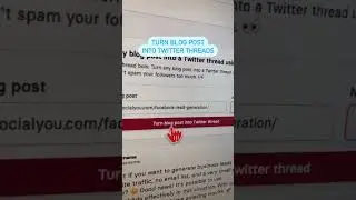 FREE AI Tool To Turn Blogs Into Twitter Threads