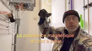 Installation pot &agrave; boue et syst&egrave;me anti calcaire