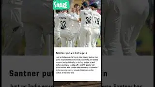 India lost test series vs Newzealand 😲🤔 #shorts #cricket #indiavsnz #testmatch
