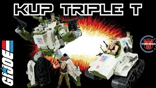 Hasbro Transformers x GIJoe Collaborative Kup Triple T with Sergeant Slaughter