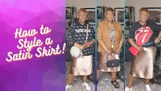 HOW TO STYLE A SATIN MIDI SKIRT!!! PLUS SIZE EDITION