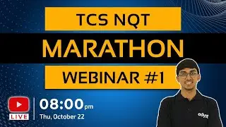 TCS NQT Marathon Webinar #1 | Aneeq Dholakia | Edyst
