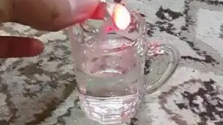 lighting stone flow in light in water