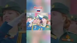 Russia, China, Pakistan, India 🇮🇳 Girl Army Parade.