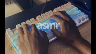 Keyboard typing ASMR | 1hr loop for sleep, study, focus