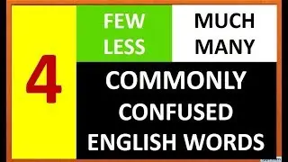 Commonly Confused Words - Few-Less, Much-Many | English For Beginners | English Speaking Course