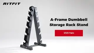 RitFit A-Frame Dumbbell Storage Rack Stand 3/5/6 Pairs