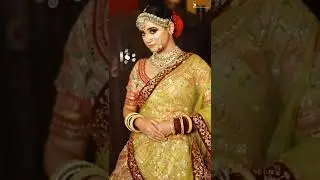 Aay Tobe Sohochori 👭 Serial 🤩 Actress Sweet Barfi (Arunima Halder)❤️🤎💚Beautiful bridal makeup look 🥰