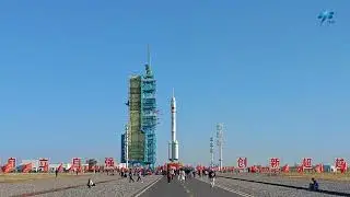 Long March 2F rocket ready for launch with Shenzhou 19 spacecraft