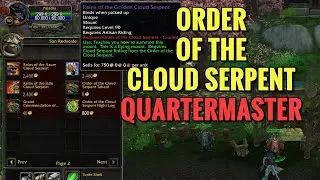 Order Of The Cloud Serpent Quartermaster Location (San Redscale) (WoW MOP)