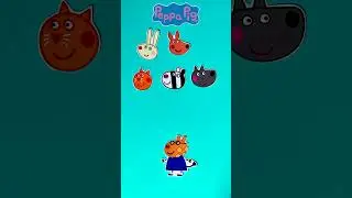 Zuzu Zebra Peppa Pig Wrong Heads Puzzle #shorts #puzzle #peppapig