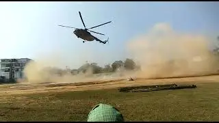 Amit Shah helicopter landing | #amitshah #helicopter #landing #video #viral #indian #2023 #shorts