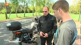 Motorrad Zivil Provida im Kreis Wesel - Hallo Deutschland vom 31.07.2013 ZDF