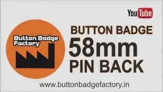 58mm pin back button badge