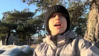 Recitation from surah Ibrahim outside ♥️ btw freezing 🥶 #surahibrahim #quran 