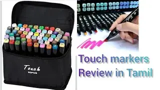 Touch 60 pieces alcohol markers Review in tamil 