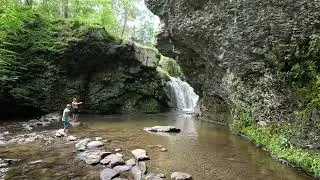 ⁴ᴷ⁶⁰ Walking Marshall's Falls Park in Smithfield Township, Pennsylvania