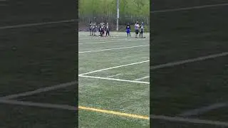 My Son Hayden's football game. the last one. of the year.