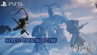 Black Myth: Wukong Heroic Opening Scene & Erlang Boss Fight (PS5)