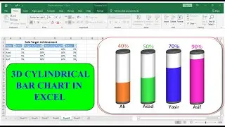 Infographics: How to Make 3D Cylindrical Bar Graph in Excel