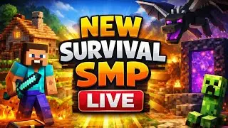 First Live Of New Survival Smp Let's Grind Up #minecraftlive#prismlive
