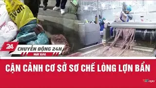 Chuyển động 24h ngày 03/02: Cận cảnh cơ sở sơ chế lòng lợn bẩn | VTV24